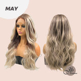 JBEXTENSION 26 Inches Extra Curly Long Blonde Frontlace Wig MAY