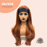 JBEXTENSION 26 Inches Copper Curly Fashion Headband Wig OLIVIA LIMITED EDITION