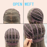 [PRE-ORDER] JBEXTENSION 18 Inches Silver Sand Blonde Pre-Cut 13X6 Free Part Snowflake Lace Frontlace Glueless Wig TERESA PRO - SILVER SAND BLONDE【BENDY EAR TABS】