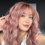 [PRE-ORDER] JBEXTENSION 22 Inches Scalpiana Long Wave Sea-salt Sakura 3.5X4 Hard Silky Top Natural Scalp Effect Wig with Bangs OSSIE SEA-SALT SAKURA