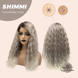 JBEXTENSION 21 Inches Ash Grey Deep Curly Pre-Cut Side Part Snowflake Lace Frontlace Glueless Wig SHIMMI【BENDY EAR TABS】