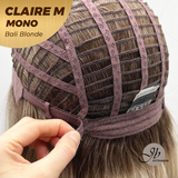 [PRE-ORDER] JBEXTENSION CLAIRE MONO Partial Monofilament Wig 22 Inches Bali Blonde Curly Partial Mono Lace Glueless Wig CLAIRE MONO BALI BLONDE【BENDY EAR TABS】