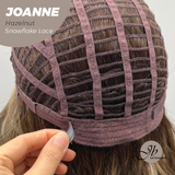 JBEXTENSION 11 Inches Hazelnut Pre-Cut Side Part Snowflake Lace Frontlace Glueless Wig JOANNE HAZELNUT【BENDY EAR TABS】