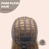 JBEXTENSION 18 Inches Light Brown Headband Wig POSE FLOW HAIR - LIGHT BROWN
