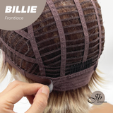 JBEXTENSION 9 Inches Pixie Cut Blonde Pre-Cut Frontlace Glueless Black Sapphire Wig BILLIE