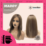 JBEXTENSION 18 Inches Hazelnut Pre-Cut Snowflake Lace Frontlace Glueless Wig MADDY SNOWFLAKE - HAZELNUT【PERMATEASE】【BENDY EAR TABS】- M/L