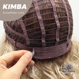 JBEXTENSION 12 Inches Mix Blonde Pre-Cut T Part Snowflake Lace Frontlace Glueless Wig KIMBA【BENDY EAR TABS】