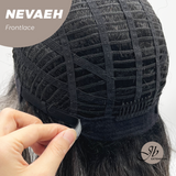 JBEXTENSION 20 Inches Black Curly Pre-Cut Frontlace Glueless Black Sapphire Wig NEVAEH