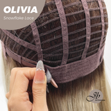 [PRE-ORDER] JBEXTENSION 17 Inches Mix Blonde Pre-Cut Side Part Snowflake Lace Frontlace Glueless Wig OLIVIA SNOWFLAKE【BENDY EAR TABS】