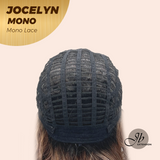 JBEXTENSION JOCELYN MONO Monofilament Handmade Wig 6X5 Full Monofilament Hand Tied Top Wig 11 Inches Pine Cones Mono Lace Wig with Anti-slip Silicone Strips Glueless Wig JOCELYN MONO【BENDY EAR TABS】