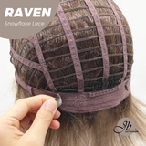 JBEXTENSION 12 Inches Ash Grey Pre-Cut Side Part Snowflake Lace Frontlace Glueless Wig RAVEN【BENDY EAR TABS】