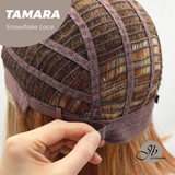 JBEXTENSION 10 Inches Sunset Blush Pre-Cut Side Part Snowflake Lace Frontlace Glueless Wig TAMARA【BENDY EAR TABS】