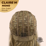 [PRE-ORDER] HOT OF SEASON - CLAIRE MONO RAW SUGAR BLONDE Partial Monofilament Wig 22 Inches Raw Sugar Blonde Partial Mono Lace Glueless Wig Claire Mono Raw Sugar Blonde