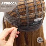JBEXTENSION 20 Inches Long Light Mocha Women Pre-Cut Frontlace Glueless Wig REBECCA LIGHT MOCHA