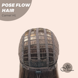 JBEXTENSION 18 Inches Camel Highlight Headband Wig POSE FLOW HAIR - CAMEL HIGHLIGHT