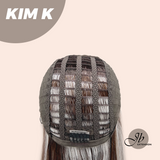 JBEXTENSION 22 Inches Straight Grey Brown Silver Ombre Headband Wig KIM K