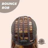 JBEXTENSION 10 Inches Bob Cut Honey Chestnut Balayage Headband Wig BOUNCE BOB