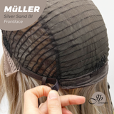 JBEXTENSION Peluca de encaje frontal para mujer de longitud media marrón de 22 pulgadas ROBY 150% de densidad