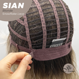 JBEXTENSION 16 Inches Blonde Wave Top Snowflake Lace Glueless Wig SIAN BLONDE【PERMATEASE】【BENDY EAR TABS】