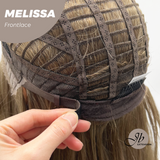 JBEXTENSION Peluca de encaje frontal para mujer de longitud media marrón de 22 pulgadas ROBY 150% de densidad