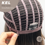 JBEXTENSION 22 Inches Pine Cones Pre-Cut Snowflake Lace Frontlace Glueless Wig KEL PINE CONES【PERMATEASE】【BENDY EAR TABS】