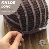 JBEXTENSION 18 Inches Panna Cotta Pre-Cut Snowflake Lace Frontlace Glueless Wig KHLOE LONG PANNA COTTA【PERMATEASE】