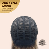 JBEXTENSION JUSTYNA MONO Monofilament Handmade Wig 6X5 Full Monofilament Hand Tied Top Wig 13 Inches Dark Blonde Mono Lace Wig with Anti-slip Silicone Strips Glueless Wig JUSTYNA MONO - DARK BLONDE【BENDY EAR TABS】