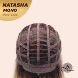 JBEXTENSION NATASHA MONO Monofilament Handmade Wig 6X5 Full Monofilament Hand Tied Top Wig 12 Inches Honey Blonde Mono Lace Wig Glueless Wig NATASHA MONO【BENDY EAR TABS】
