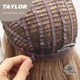 JBEXTENSION 18 Inches Apricot Pre-Cut Snowflake Lace Frontlace Glueless Wig TAYLOR【PERMATEASE】【BENDY EAR TABS】