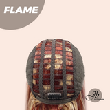 JBEXTENSION 24 Inches Curly Copper Auburn with Blonde Highlights Headband Wig FLAME