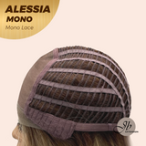 JBEXTENSION ALESSIA MONO Monofilament Handmade Wig 6X5 Full Monofilament Hand Tied Top Wig 10 Inches Bob Cut Mix Blonde Mono Lace Wig Glueless Wig ALESSIA MONO