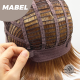 JBEXTENSION 8 Inches Dark Honey Blonde Women Fashion Full Machine Wig MABEL【PLUS PERMATEASE】【BENDY EAR TABS】