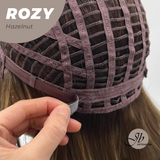 JBEXTENSION 17 Inches Hazelnut Curly Women Fashion Full Machine Wig ROZY HAZELNUT【PLUS PERMATEASE】【BENDY EAR TABS】