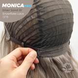 [PRE-ORDER] JBEXTENSION 16 Inches Silver Sand Blonde Pre-Cut 13X6 Free Part Snowflake Lace Frontlace Glueless Wig MONICA PRO - SILVER SAND BLONDE【BENDY EAR TABS】