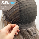 [PRE-ORDER] JBEXTENSION 22 Inches Silver Sand Blonde Pre-Cut 13X6 Free Part Snowflake Lace Frontlace Glueless Wig KEL PRO - SILVER SAND BLONDE【BENDY EAR TABS】