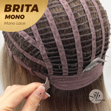 [PRE-ORDER] JBEXTENSION BRITA MONO Monofilament Handmade Wig 6X5 Full Monofilament Hand Tied Top Wig 22 Inches Light Blonde Mono Lace Wig with Anti-slip Silicone Strips Glueless Wig BRITA MONO【BENDY EAR TABS】