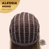JBEXTENSION ALESSIA MONO Monofilament Handmade Wig 6X5 Full Monofilament Hand Tied Top Wig 10 Inches Bob Cut Mix Blonde Mono Lace Wig Glueless Wig ALESSIA MONO