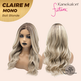 [PRE-ORDER] JBEXTENSION CLAIRE MONO Partial Monofilament Wig 22 Inches Bali Blonde Curly Partial Mono Lace Glueless Wig CLAIRE MONO BALI BLONDE【BENDY EAR TABS】