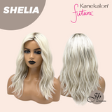 JBEXTENSION 18 Inches Wave White Blonde Women Fashion Full Machine Wig SHELIA【PERMATEASE】