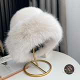 JBEXTENSION Women Hat - Winter Warmth Bucket Hat Fluffy Snow Hat Fuzzy Fisherman Cap Warm Cute 1Pcs