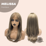 JBEXTENSION Peluca de encaje frontal para mujer de longitud media marrón de 22 pulgadas ROBY 150% de densidad