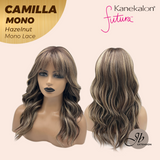 JBEXTENSION CAMILLA MONO Monofilament Handmade Wig 6X5 Full Monofilament Hand Tied Top Wig 20 Inches Hazelnut Mono Lace Wig With Anti-slip Silicone Strips Glueless Wig CAMILLA MONO HAZELNUT【BENDY EAR TABS】