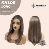 JBEXTENSION 18 Inches Pine Cones Pre-Cut Snowflake Lace Frontlace Glueless Wig KHLOE LONG PINE CONES【PERMATEASE】【BENDY EAR TABS】