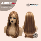 [PRE-ORDER] JBEXTENSION 21 Inches Straight Light Copper Pre-Cut Arc Snowflake Lace Frontlace Glueless Wig AMBER LIGHT COPPER【BENDY EAR TABS】