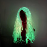 [PRE-ORDEN] JBextension GLOW IN THE DARK 26 pulgadas Body Wave Rainbow Color Frontlace peluca WHISPER