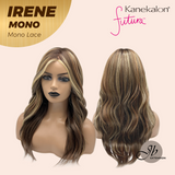 JBEXTENSION IRENE MONO Monofilament Handmade Wig 6X5 Full Monofilament Hand Tied Top Wig 19 Inches Hazelnut Curly Mono Lace Wig With Anti-slip Silicone Strips Glueless Wig IRENE MONO【BENDY EAR TABS】