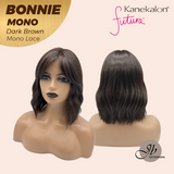 [PRE-ORDER] JBEXTENSION BONNIE MONO Full Monofilament Handmade Full Lace Full Hand Tied Wig 12 Inches Dark Brown Mono Lace Handmade Futura Fiber Glueless Wig BONNIE MONO DARK BROWN【BENDY EAR TABS】