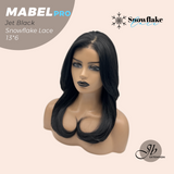 JBEXTENSION 20 Inches Jet Black Pre-Cut 13X6 Free Part Snowflake Lace Frontlace Glueless Wig MABEL PRO - JET BLACK【BENDY EAR TABS】