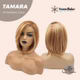 JBEXTENSION 10 Inches Sunset Blush Pre-Cut Side Part Snowflake Lace Frontlace Glueless Wig TAMARA【BENDY EAR TABS】