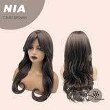 JBEXTENSION Peluca marrón natural con corte Bob de 10 pulgadas y flequillo JOAN